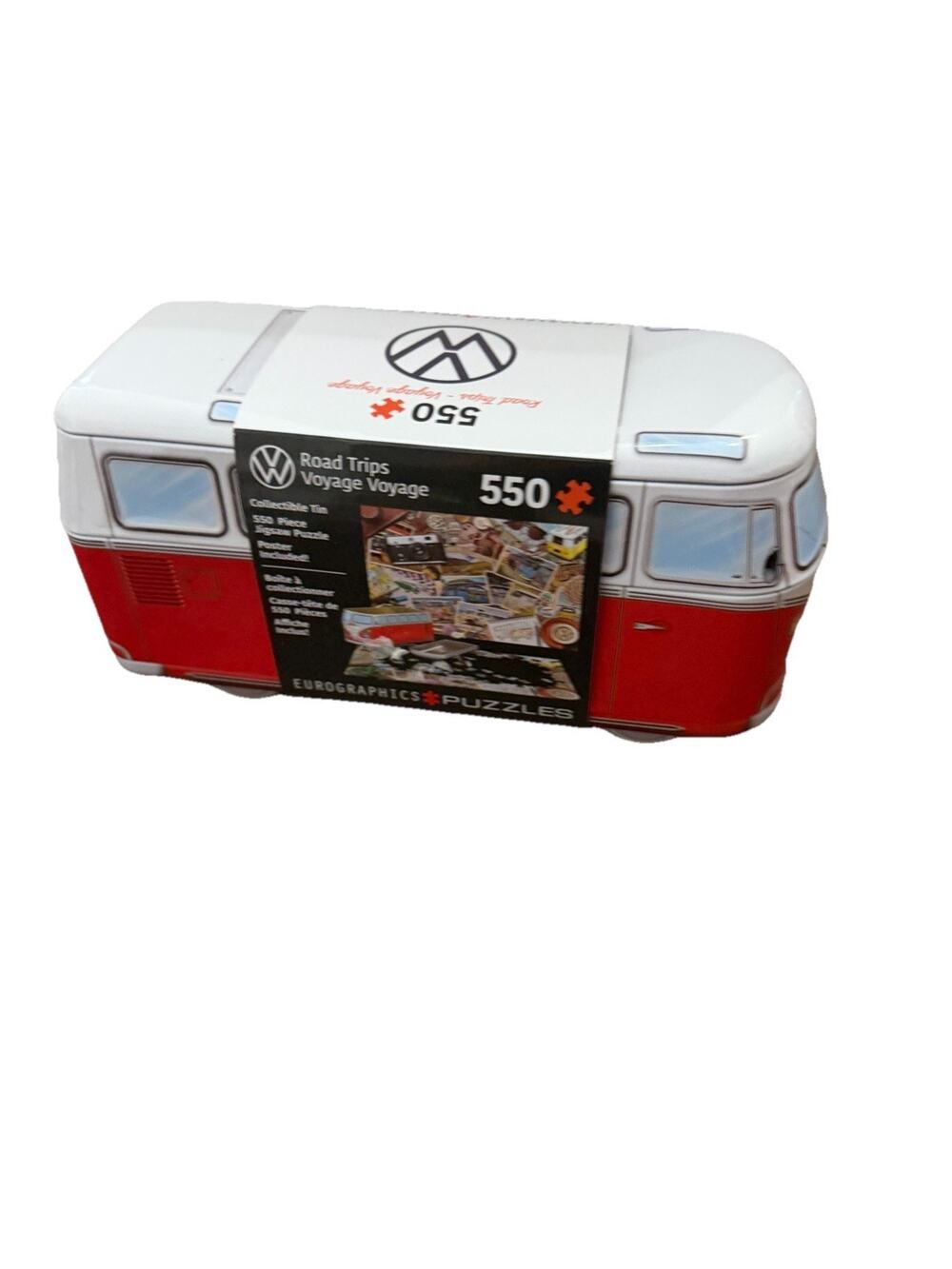 Volkswagen Road Trips Puzzle in VW Bus Tin | 550 Piece Eurographics Jigsaw New